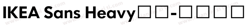 IKEA Sans Heavy字体字体转换